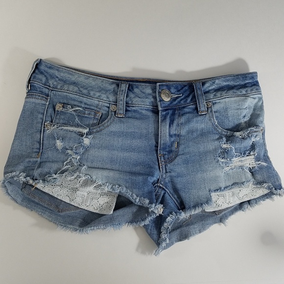 american eagle super low shortie